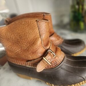 L.L. Bean Pebbled Leather Lounge Boots
